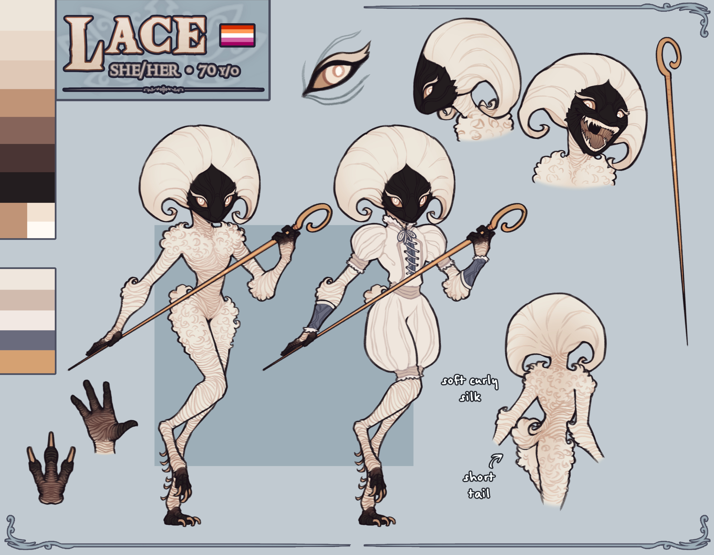 Lace's reference sheet